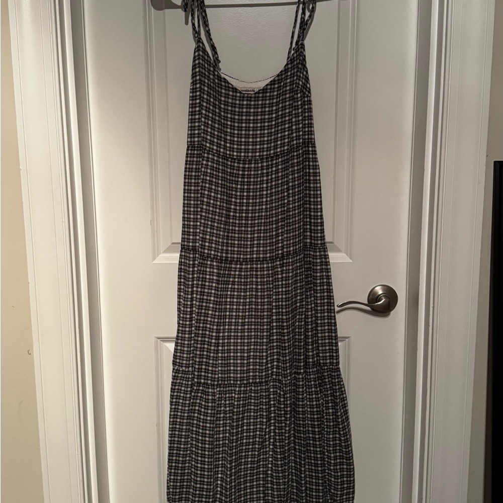 Abercrombie & Fitch Checkered Maxi Dress